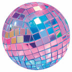 Pink Disco Ball Shiny Round Wall Mural
