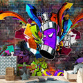 Colourful Graffiti Urban Texture Wall Mural