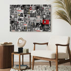 Banksy Street Art Multicolor Graffiti Canvas Print