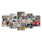 Banksy Urban Collage Multicolor Canvas Print
