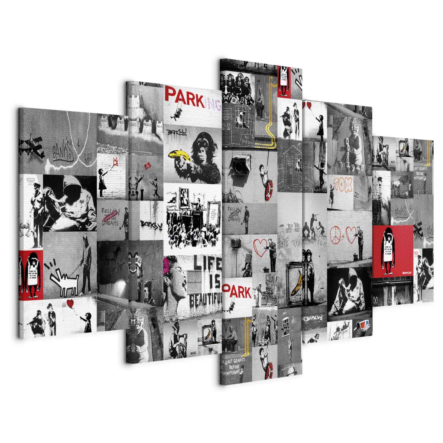 Banksy Street Art Urban Graffiti Canvas Print