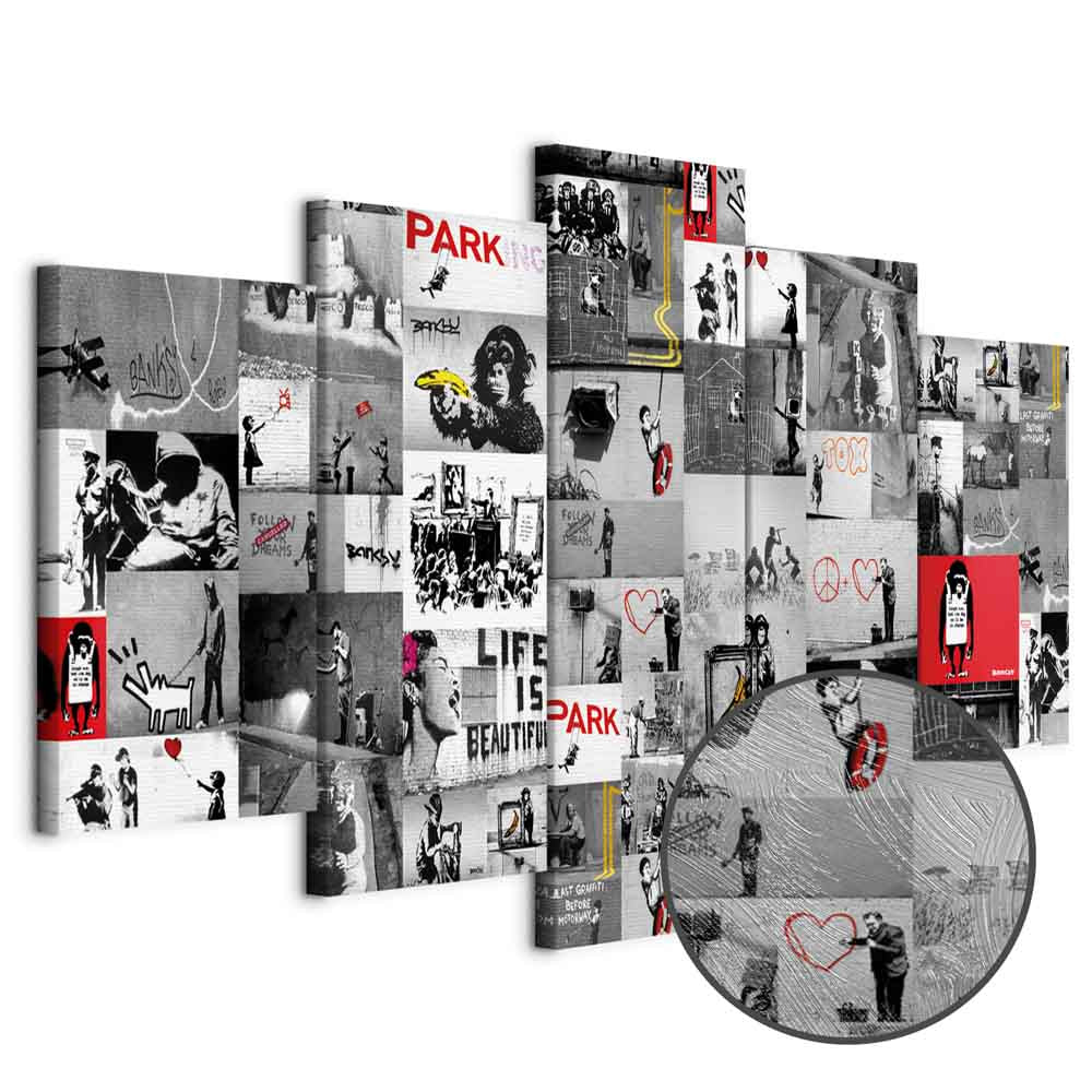Banksy Street Art Urban Graffiti Canvas Print
