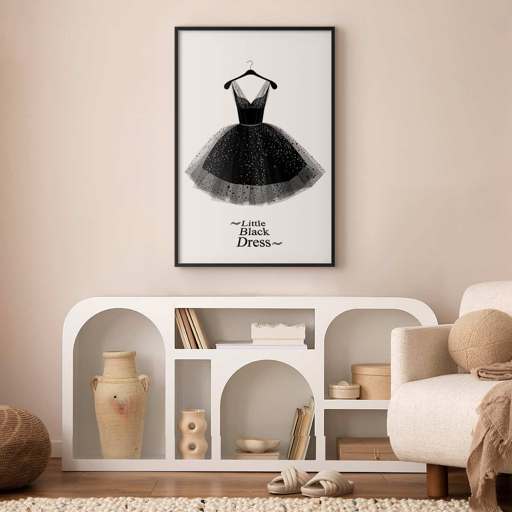 Little Black Dress Fashion Poster