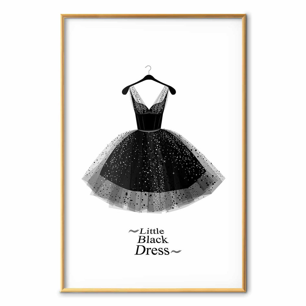 Little Black Dress Fashion Poster