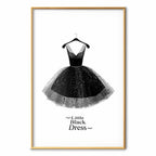 Little Black Dress Fashion Poster
