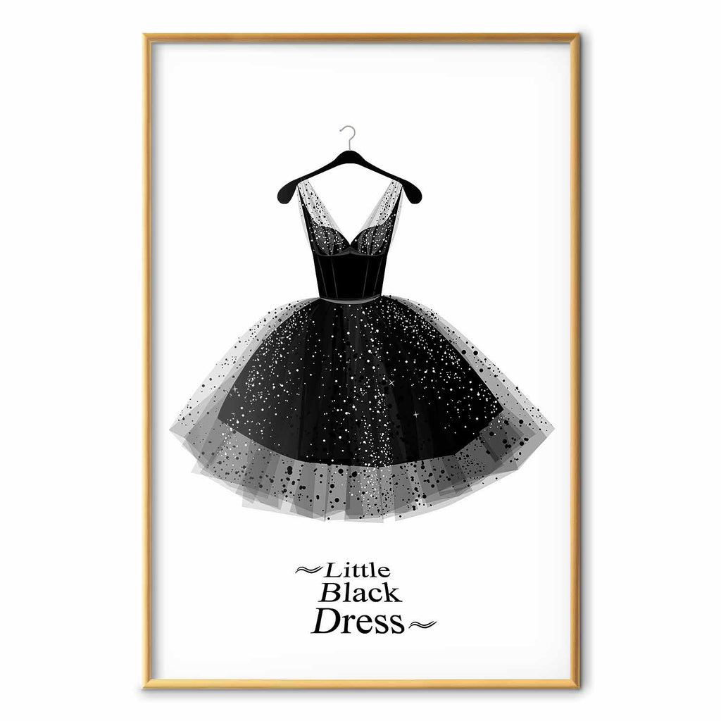 Little Black Dress Fashion Poster