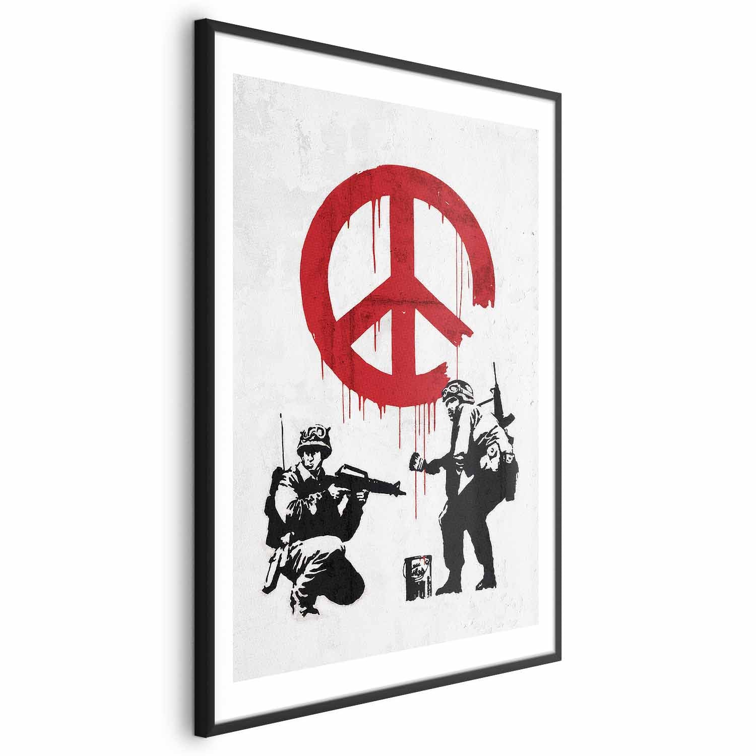 Banksy War and Peace Graffiti Poster