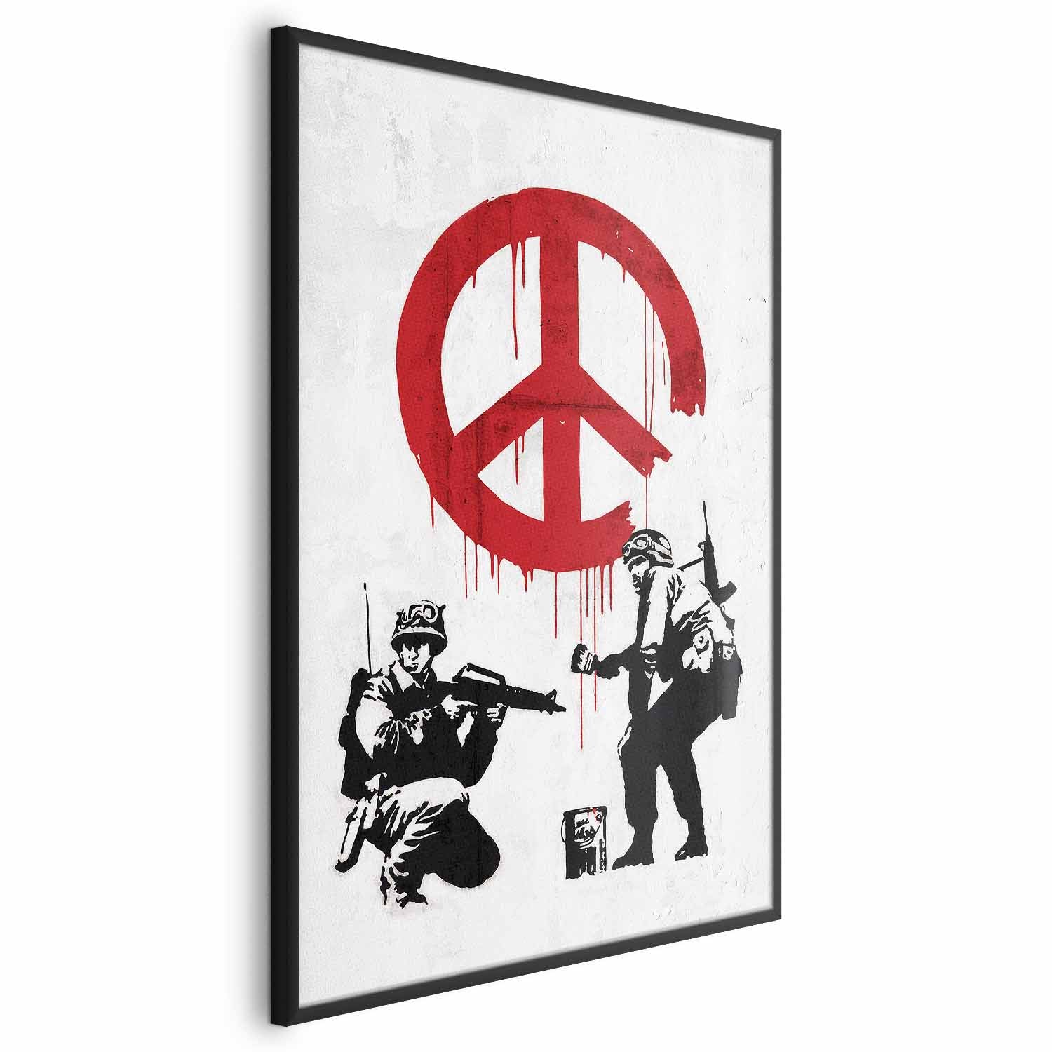 Banksy War and Peace Graffiti Poster