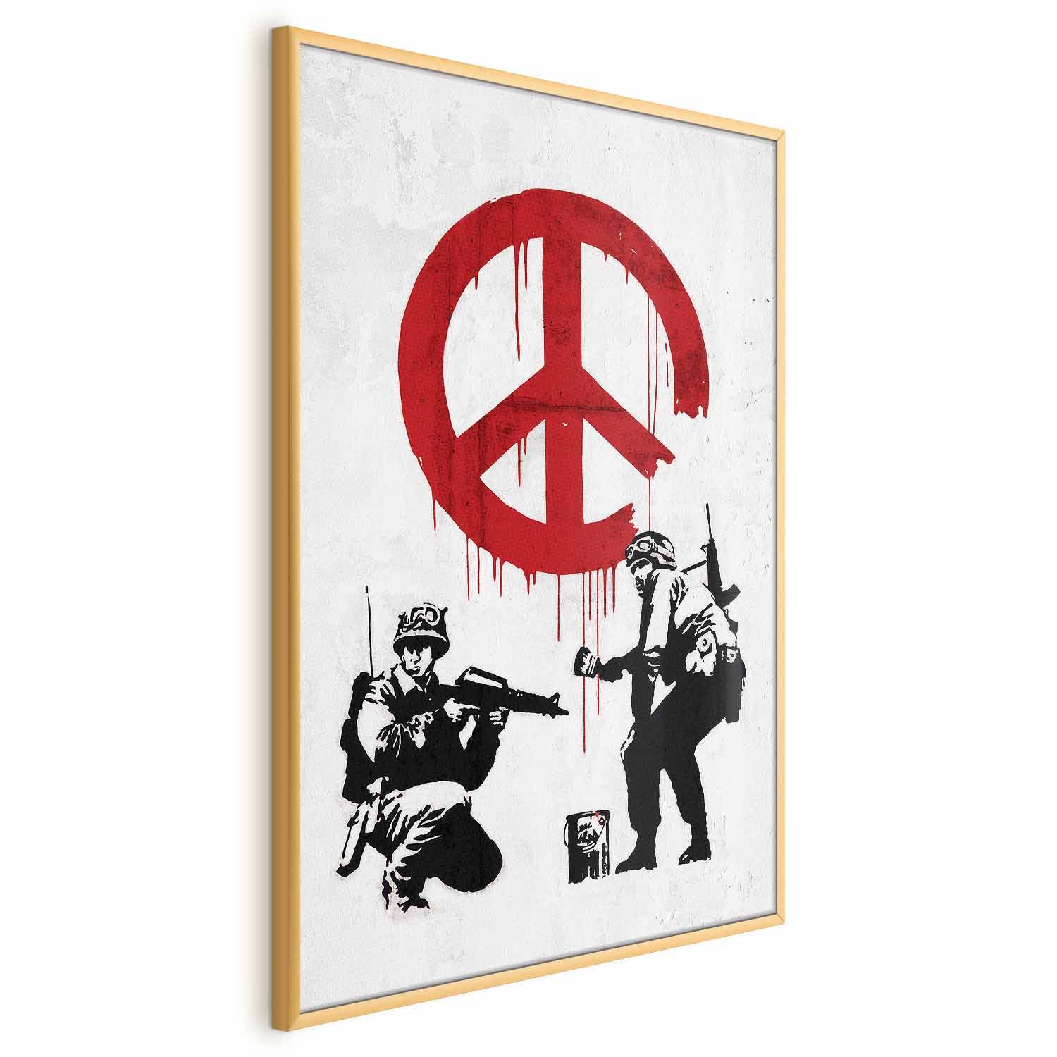 Banksy War and Peace Graffiti Poster