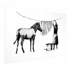 Banksy Zebra Washing Street Art Poster