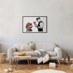 Banksy Mushroom Picker Graffiti Poster