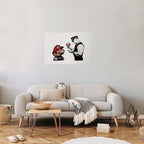 Banksy Mushroom Picker Graffiti Poster