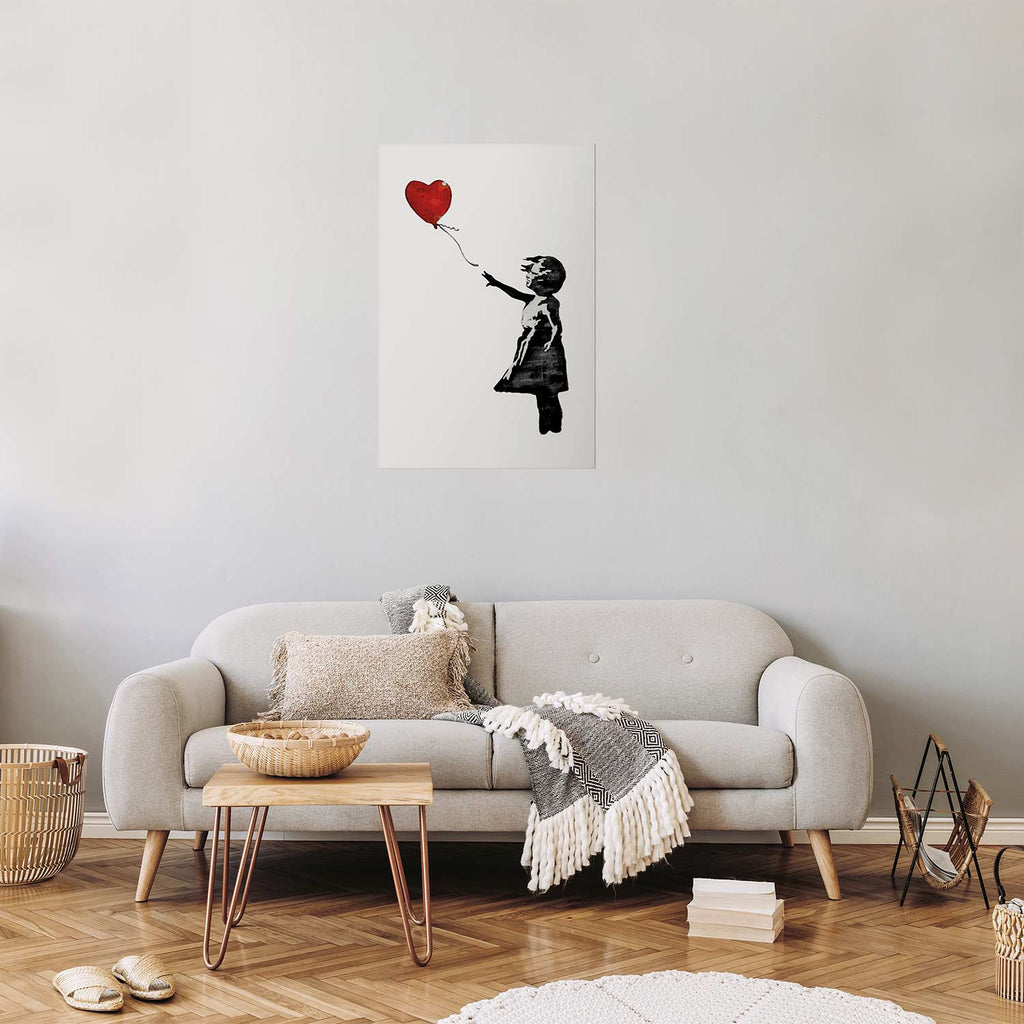 Banksy Girl with a Balloon Street Art Poster