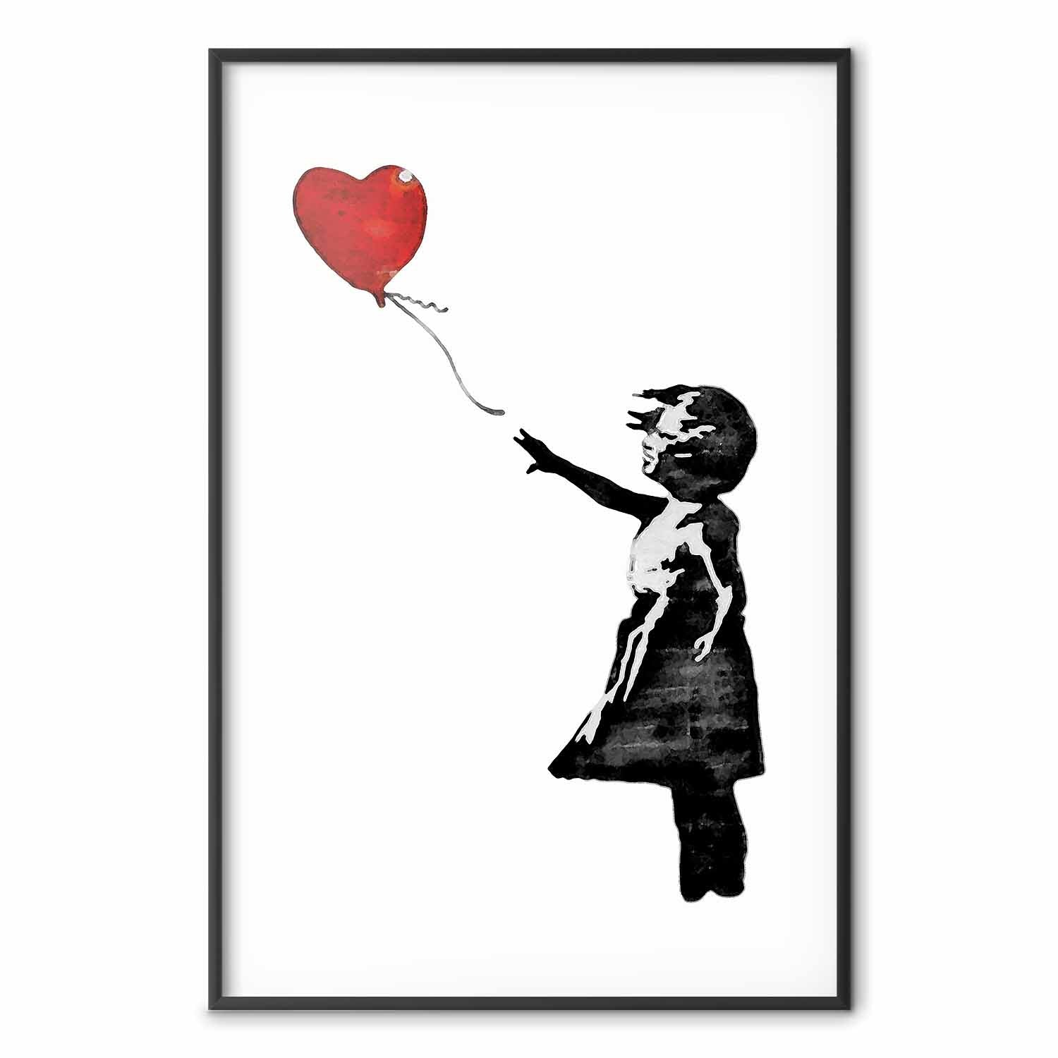 Banksy Girl with a Balloon Street Art Poster