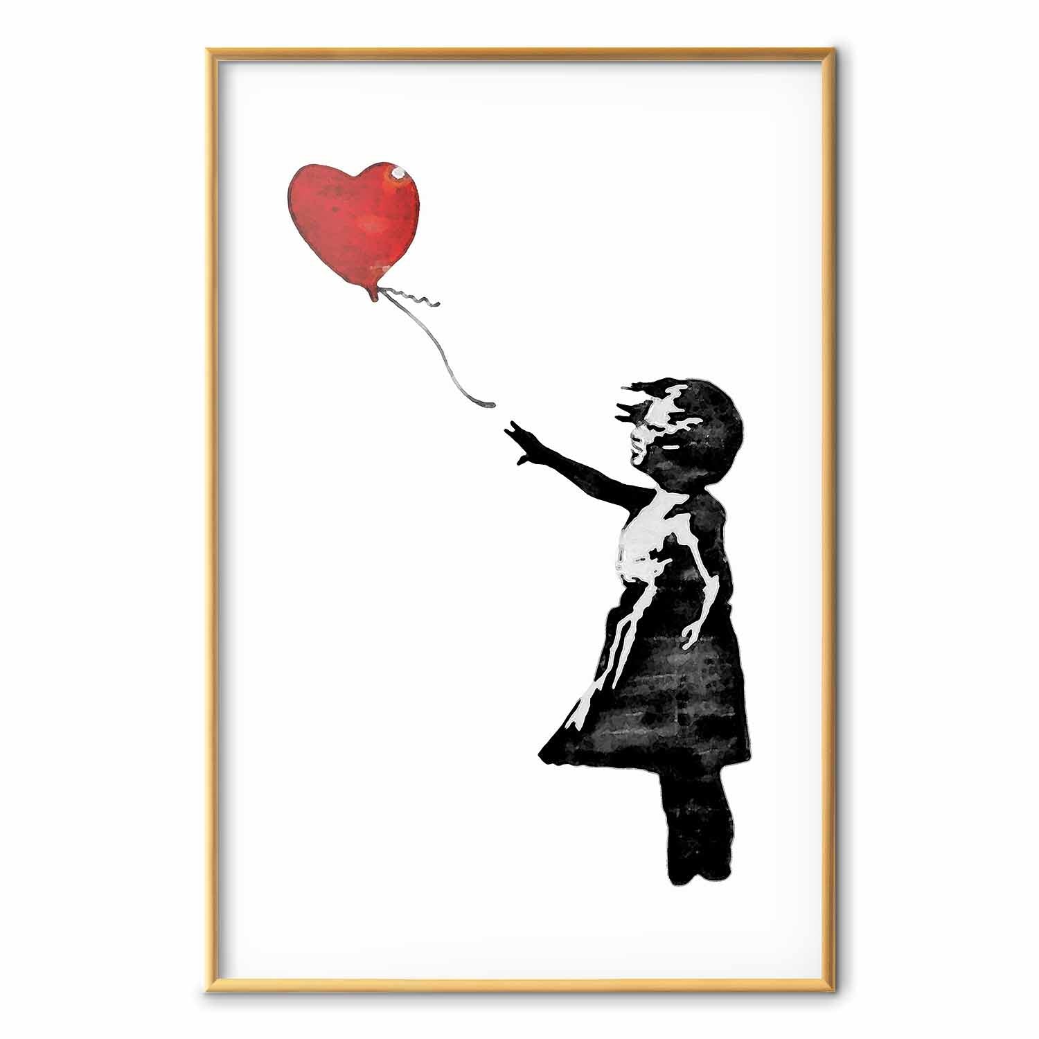 Banksy Girl with a Balloon Street Art Poster