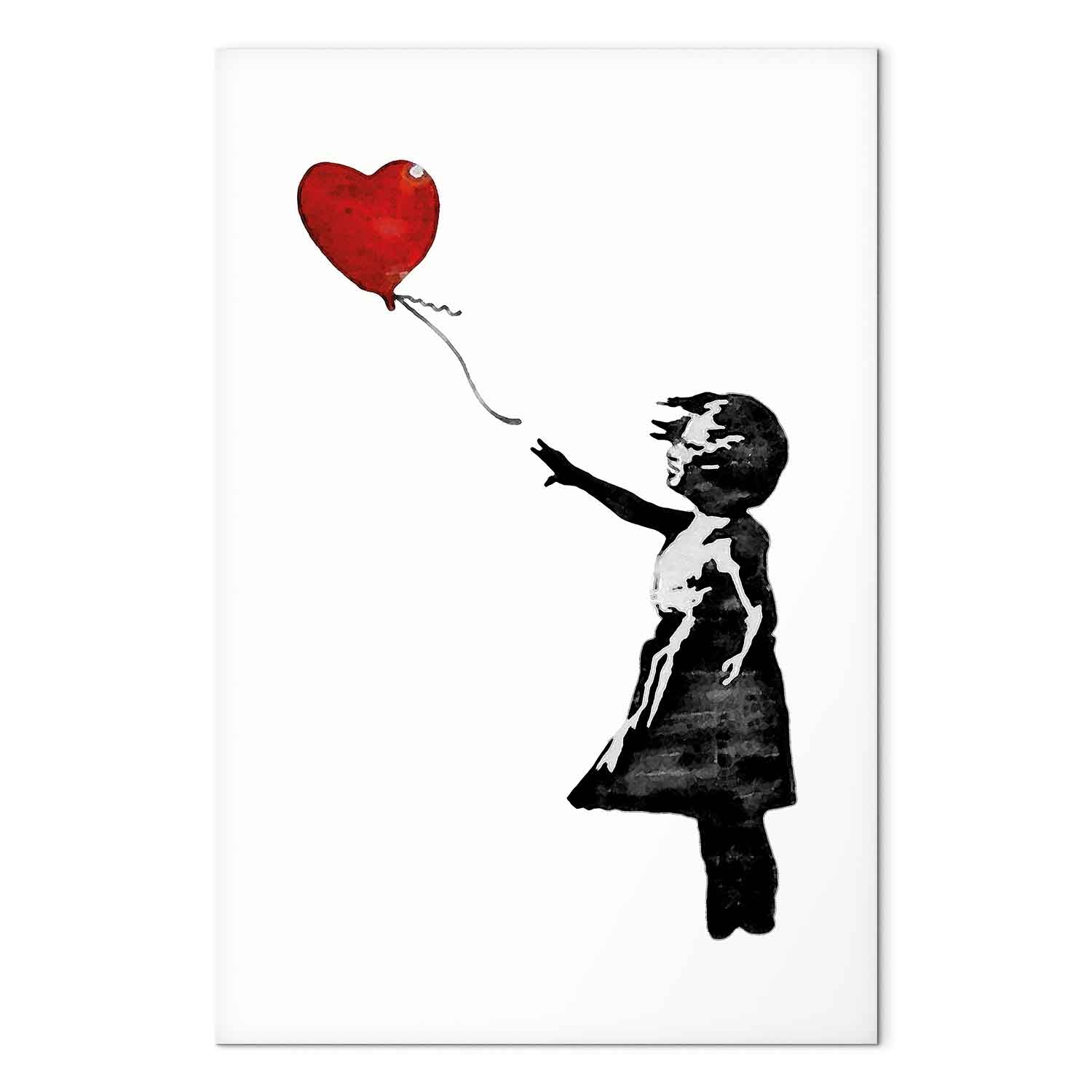 Banksy Girl with Balloon Street Art Canvas Print