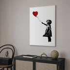Banksy Girl with Balloon Street Art Canvas Print