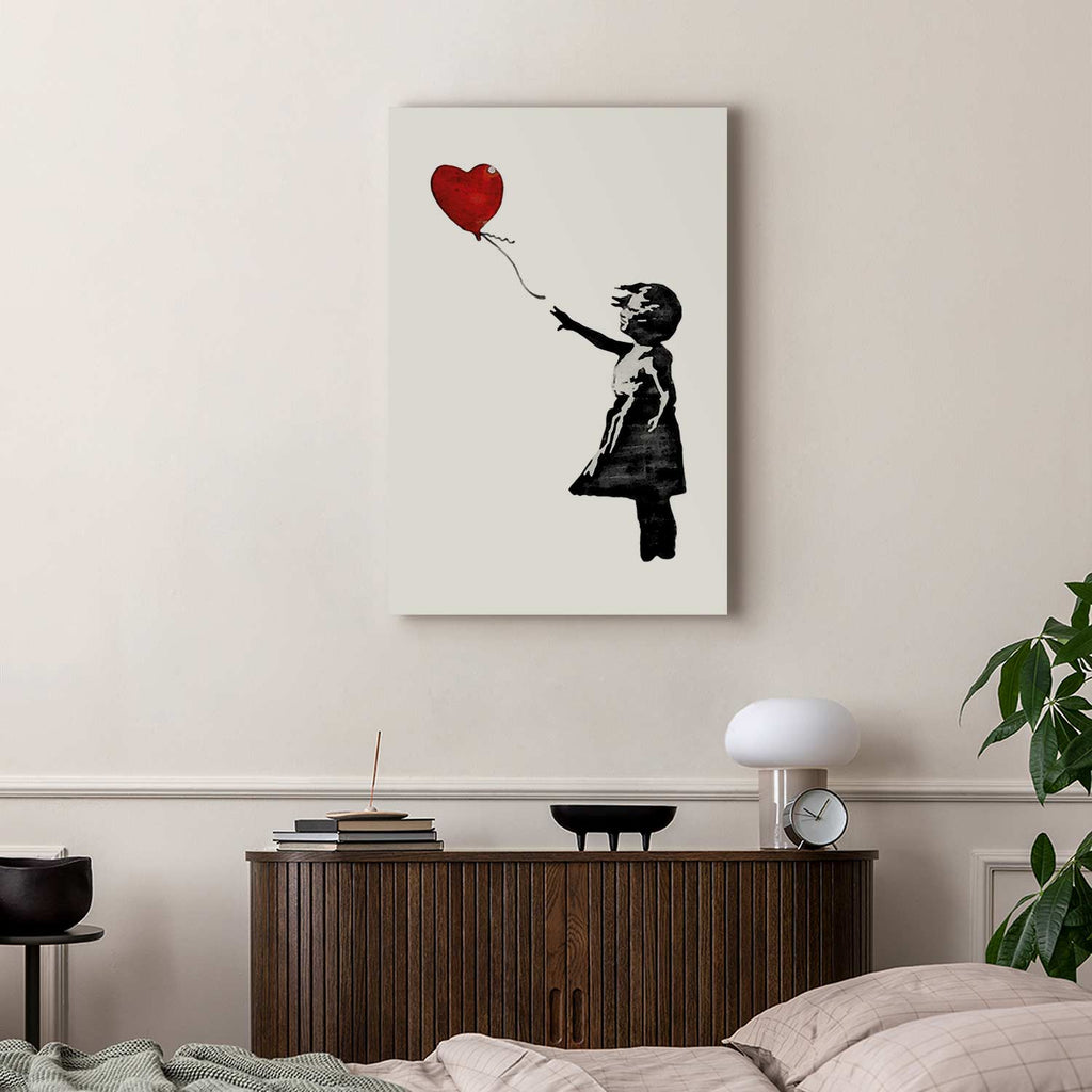 Banksy Girl with Balloon Street Art Canvas Print
