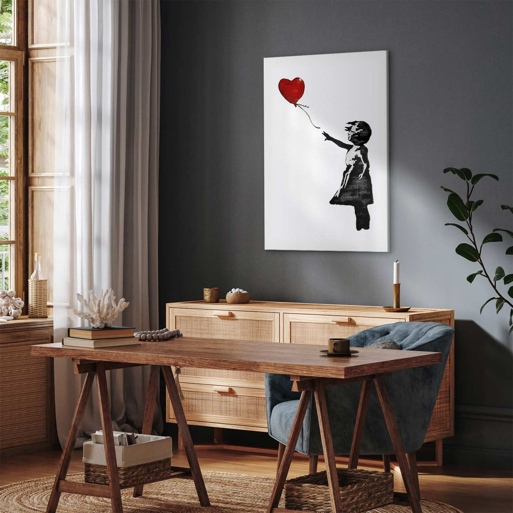 Banksy Girl with Balloon Street Art Canvas Print