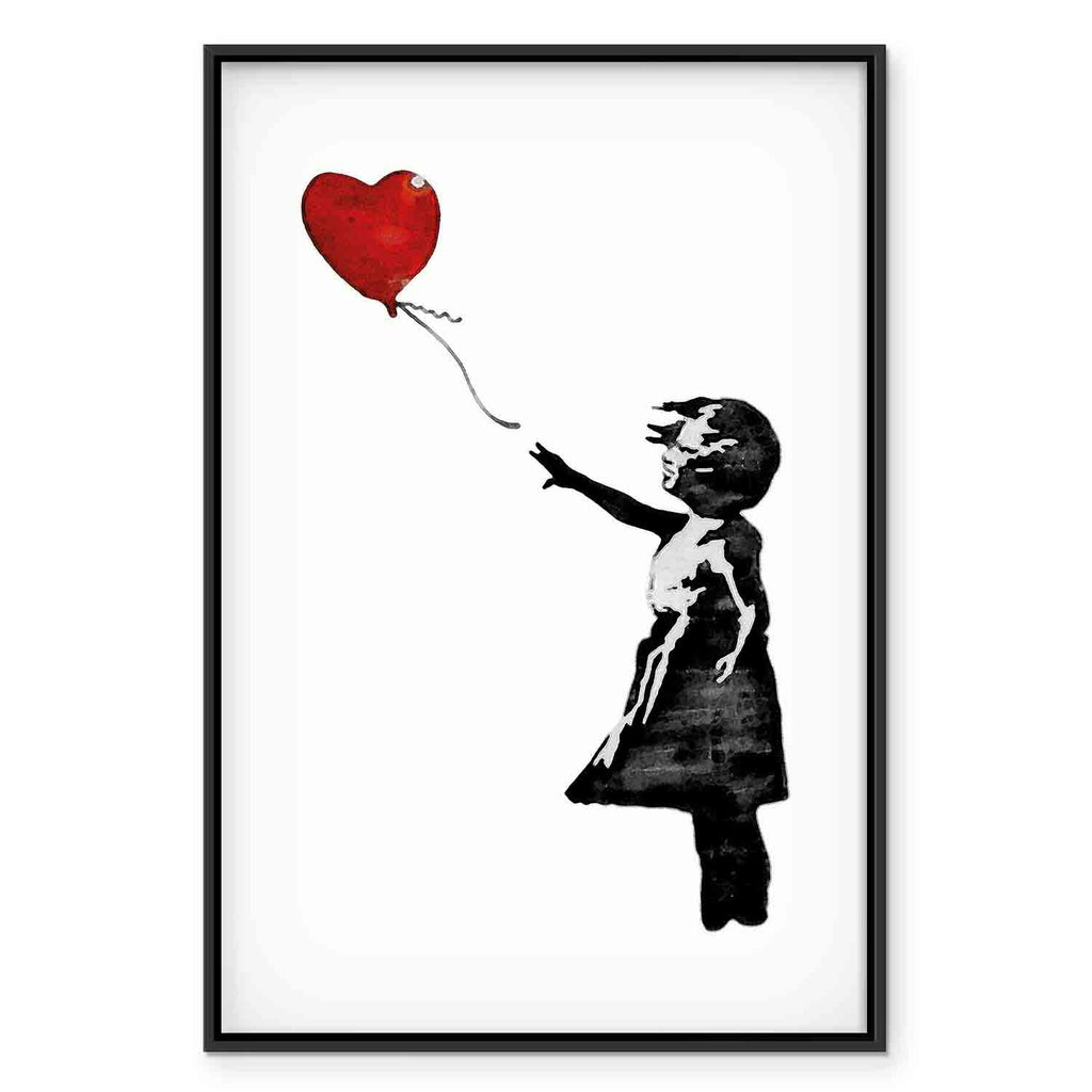 Banksy Girl with Balloon Street Art Canvas Print