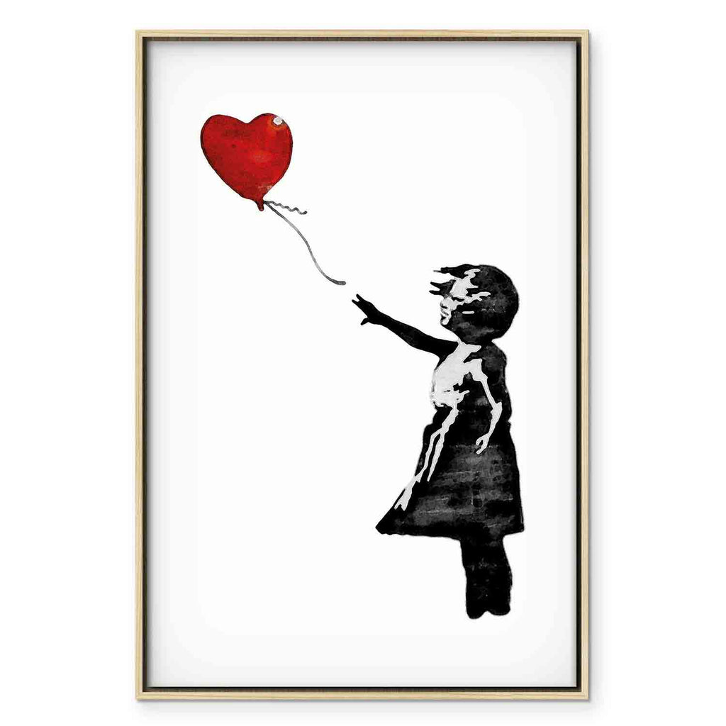 Banksy Girl with Balloon Street Art Canvas Print