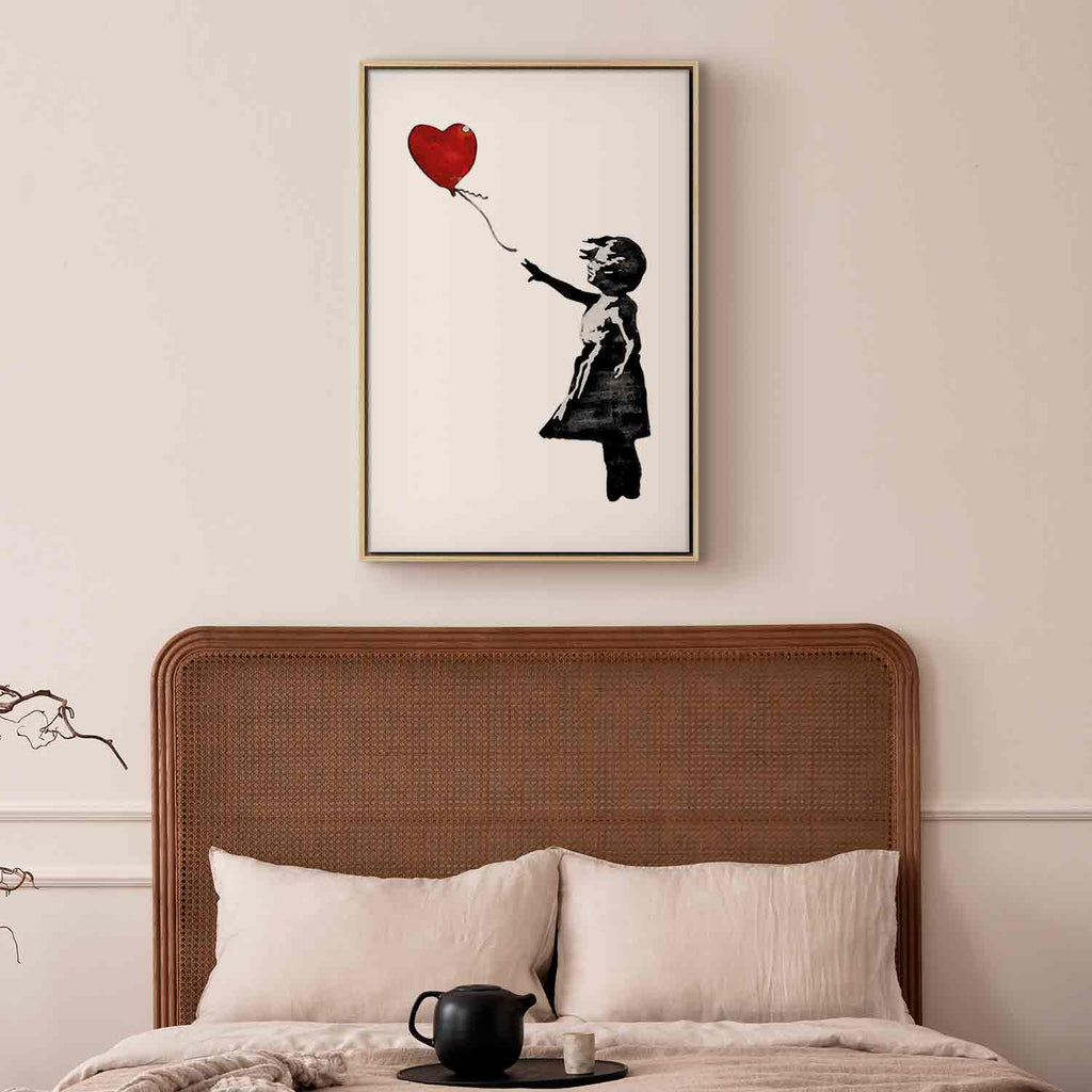 Banksy Girl with Balloon Street Art Canvas Print