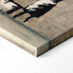 Banksy Washing Zebra Street Art Canvas Print