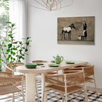 Banksy Washing Zebra Street Art Canvas Print