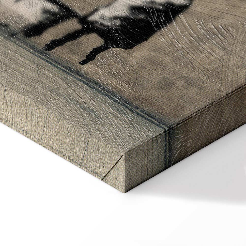 Banksy Washing Zebra Street Art Canvas Print