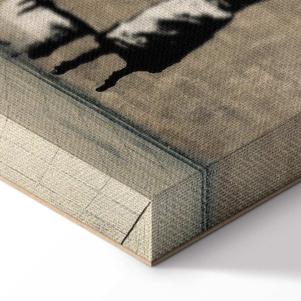 Banksy Washing Zebra Street Art Canvas Print