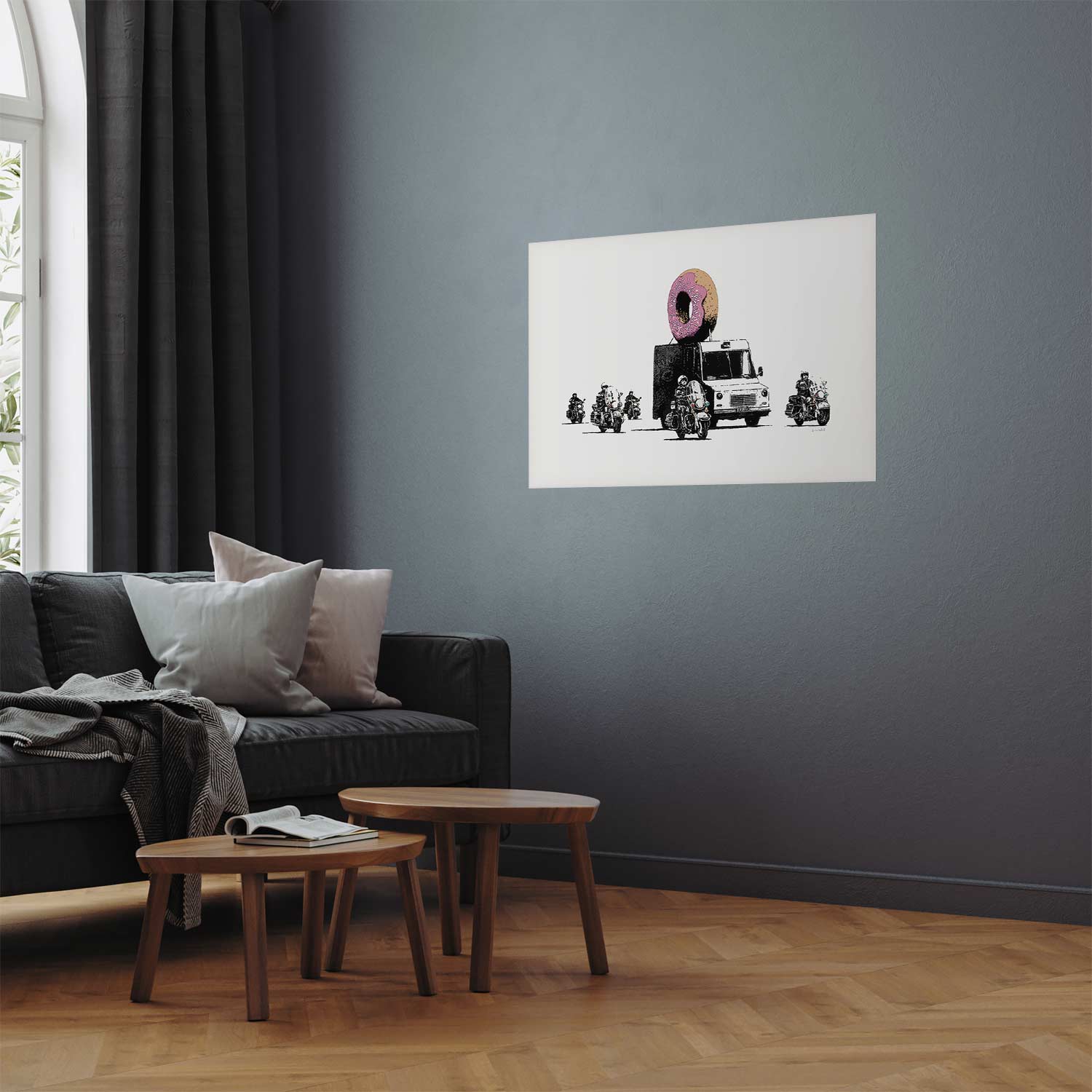 Donut Police Graffiti Poster