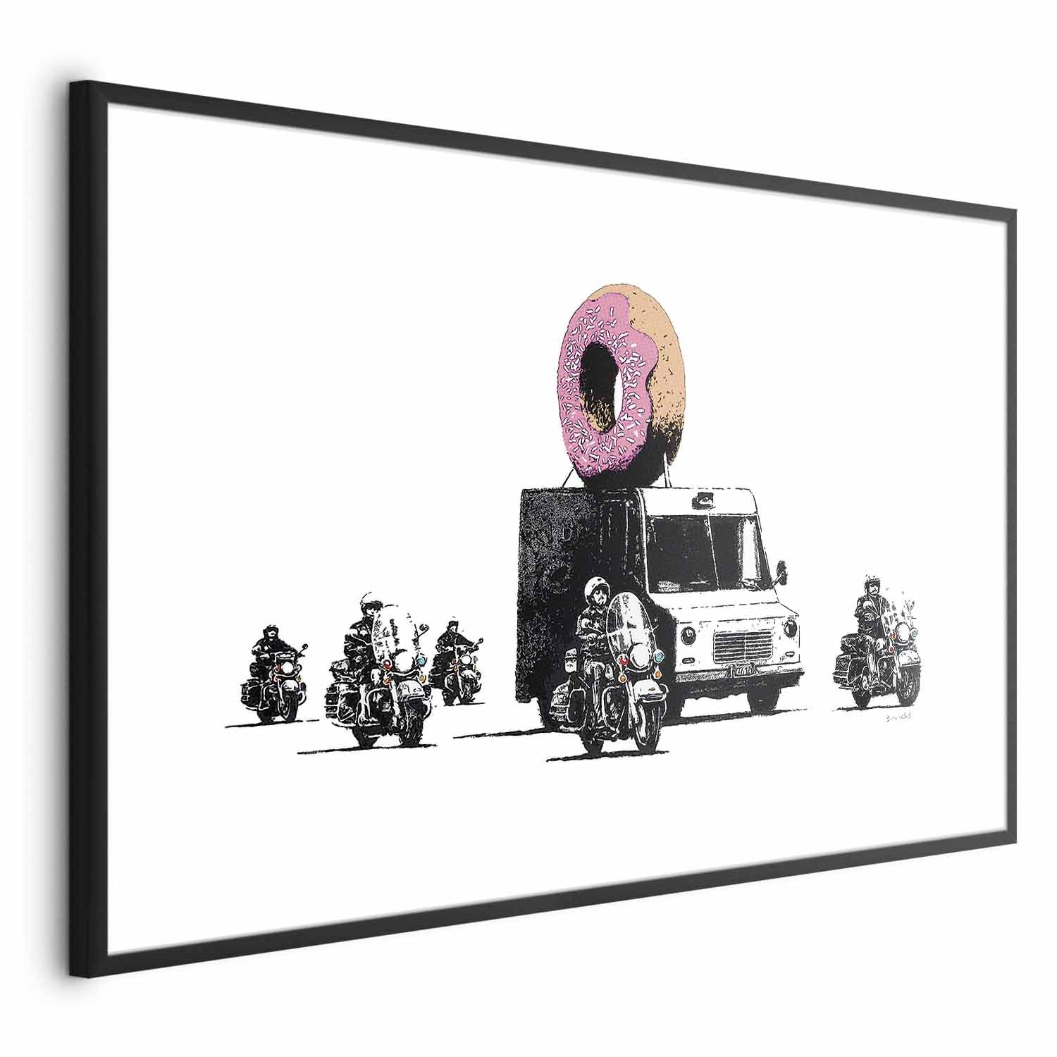 Donut Police Graffiti Poster