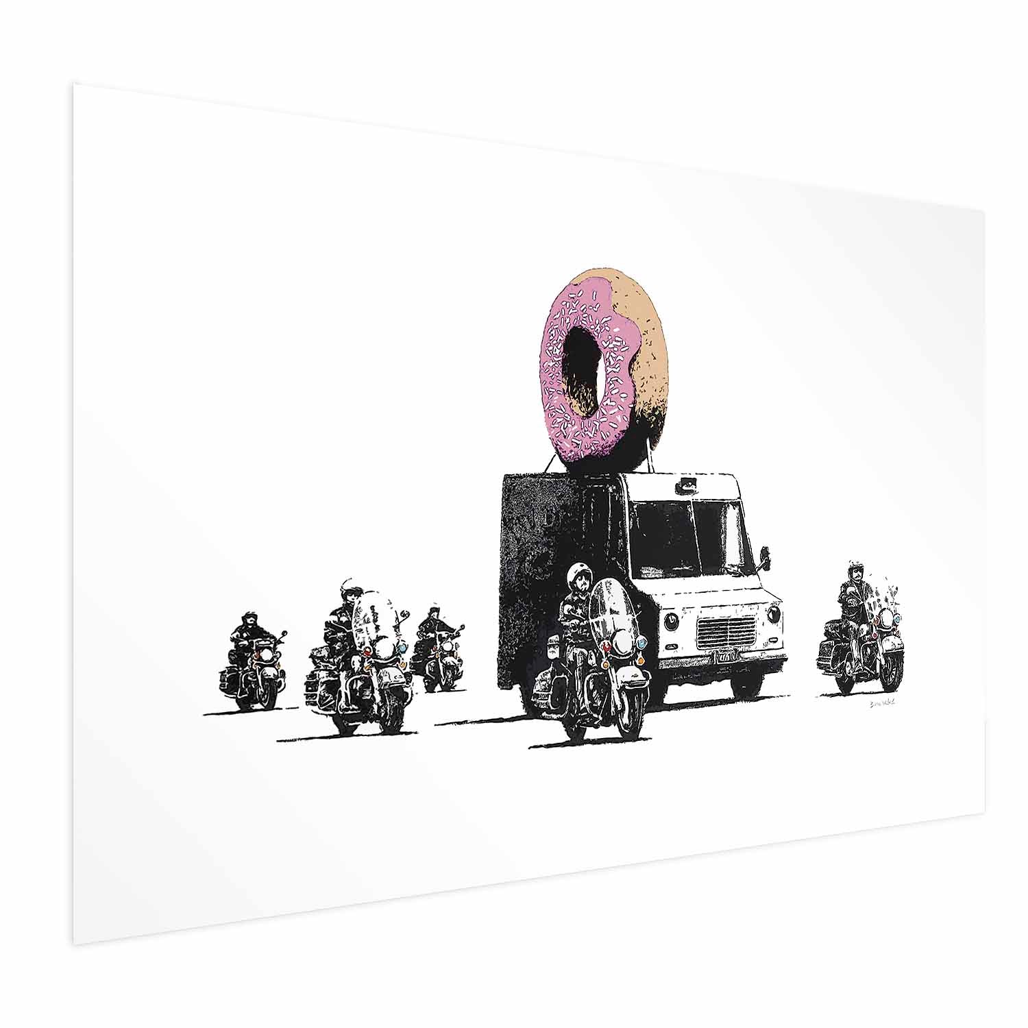 Donut Police Graffiti Poster