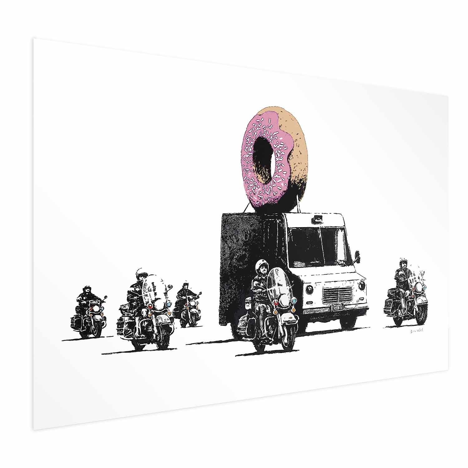 Donut Police Graffiti Poster