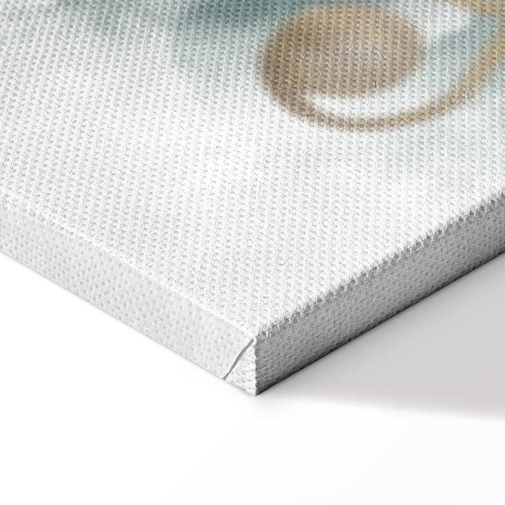 Abstract Psalm Melody Wide Canvas Print