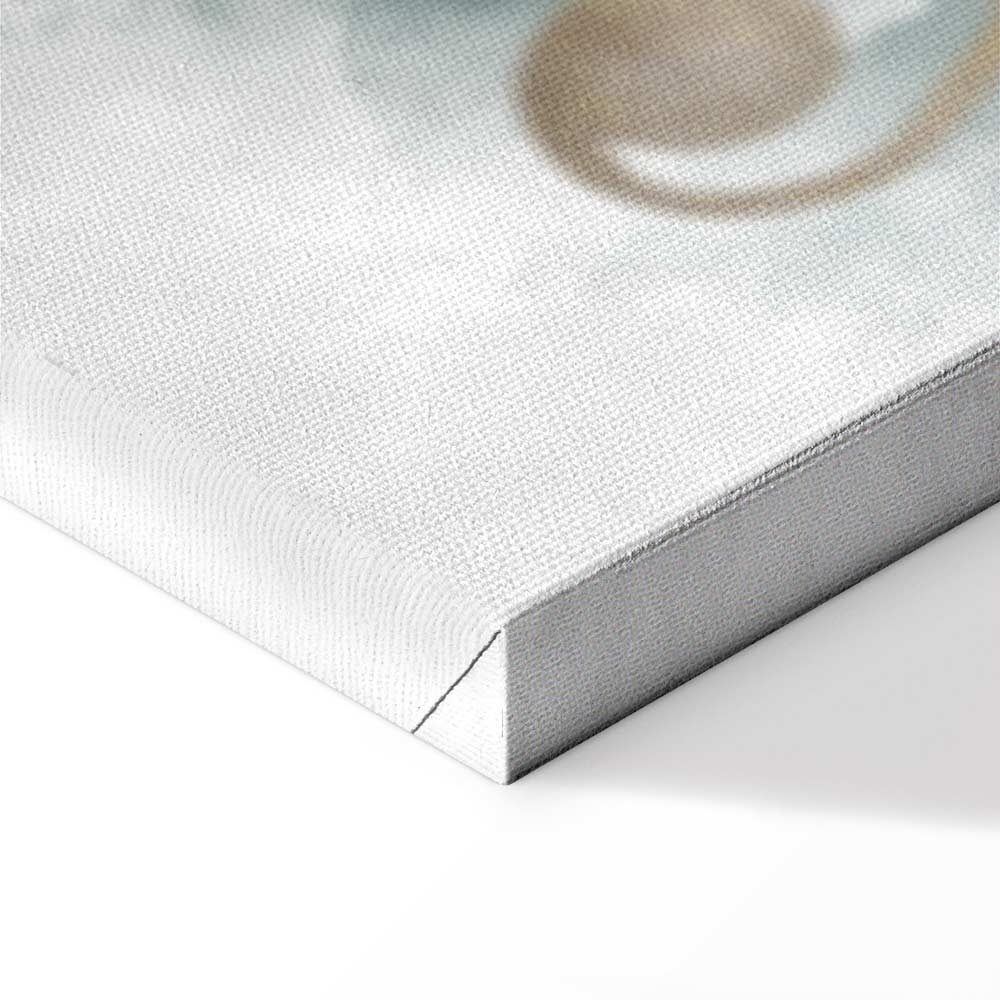 Abstract Psalm Melody Wide Canvas Print