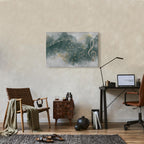 Abstract Psalm Melody Wide Canvas Print