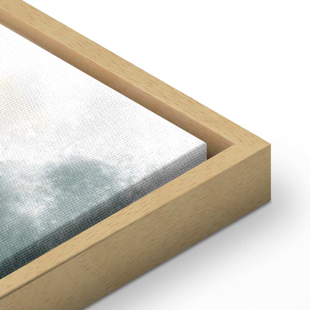 Abstract Psalm Melody Wide Canvas Print