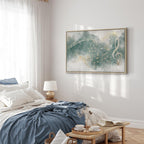 Abstract Psalm Melody Wide Canvas Print