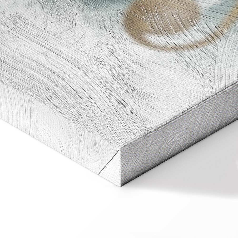 Abstract Psalm Melody Wide Canvas Print