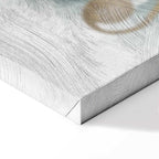 Abstract Psalm Melody Wide Canvas Print