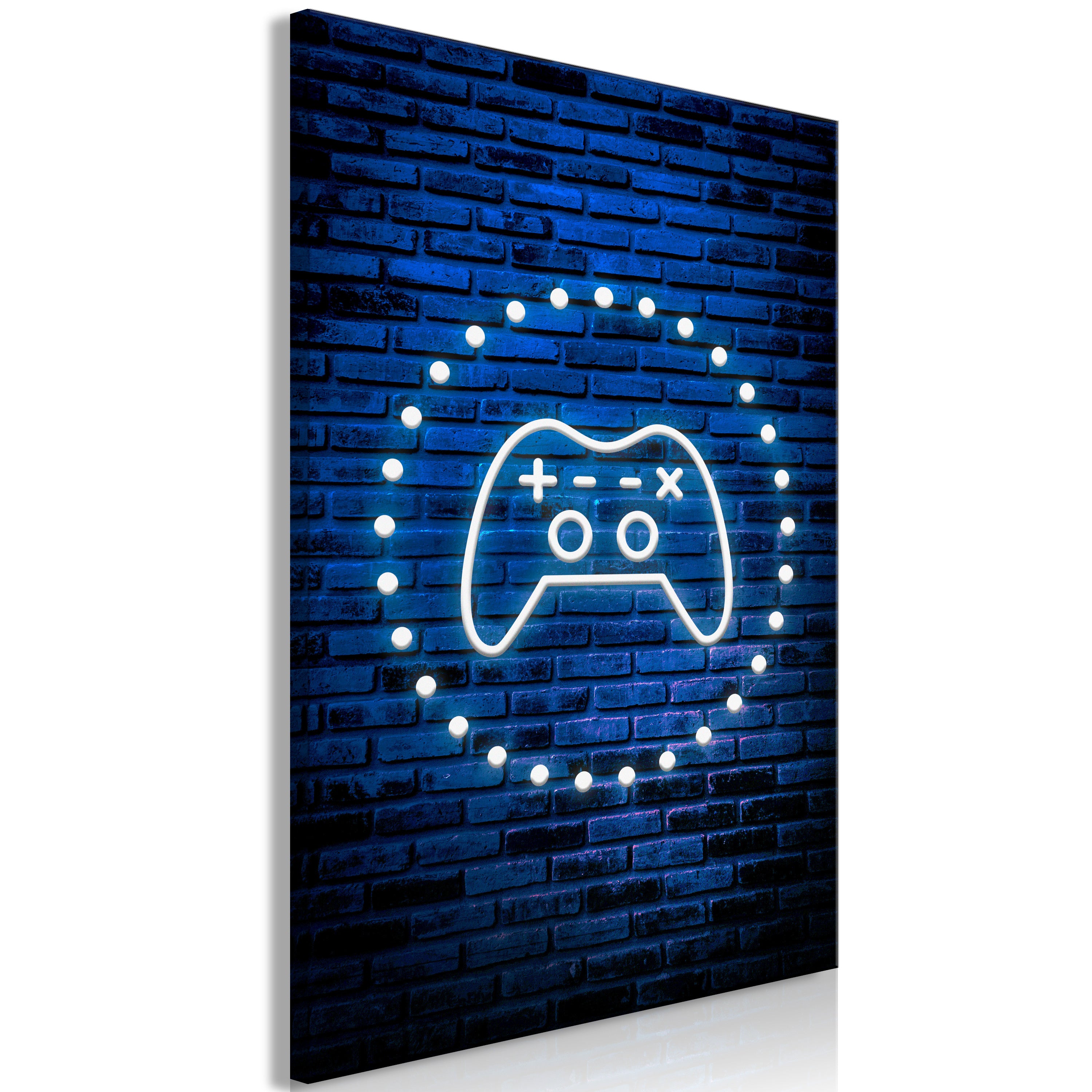 Canvas Print Neon Gamepad