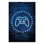 Neon Gamepad Video Games Canvas Print