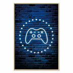 Neon Gamepad Video Games Canvas Print