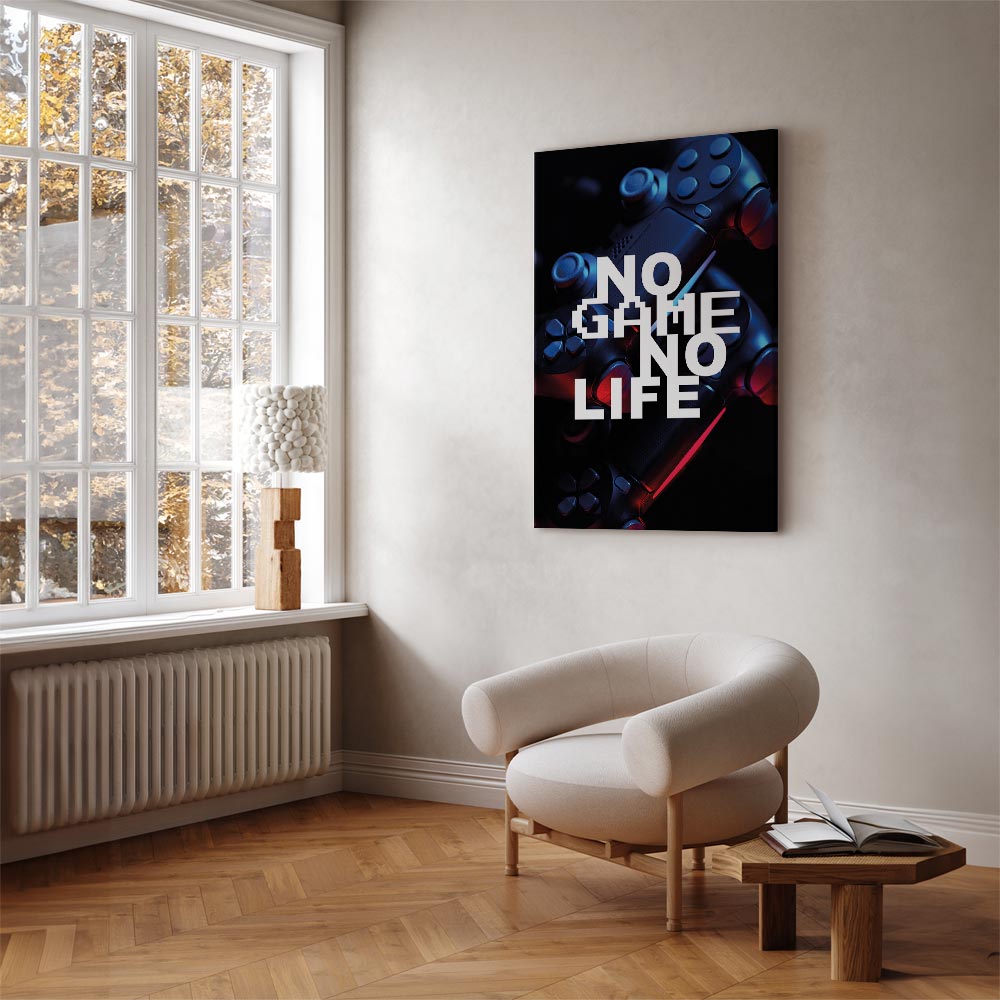 No Game No Life Anime Gaming Vertical Canvas Print