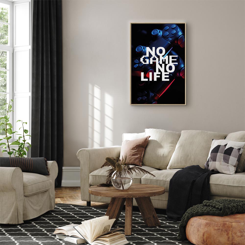 No Game No Life Anime Gaming Vertical Canvas Print