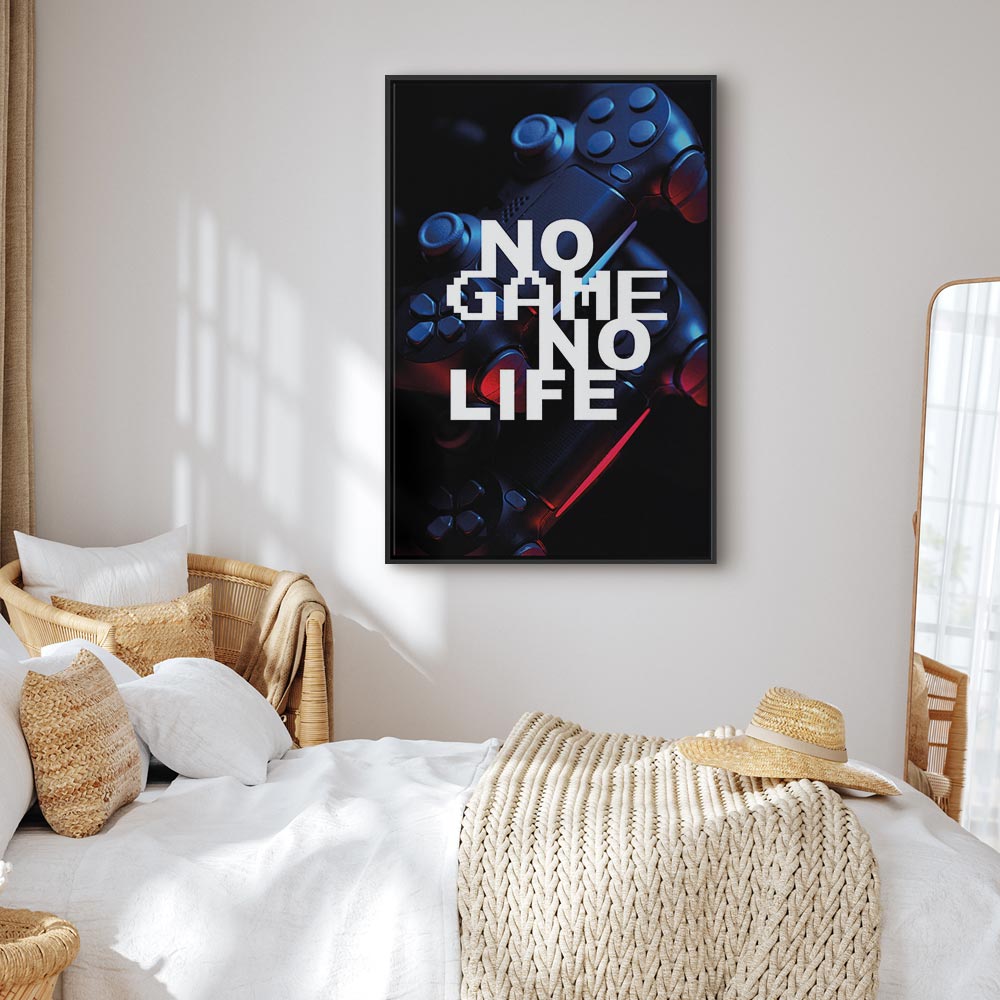 No Game No Life Anime Gaming Vertical Canvas Print