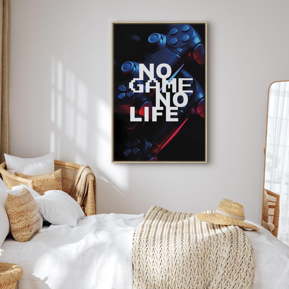 No Game No Life Anime Gaming Vertical Canvas Print