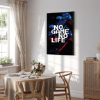 No Game No Life Anime Gaming Vertical Canvas Print