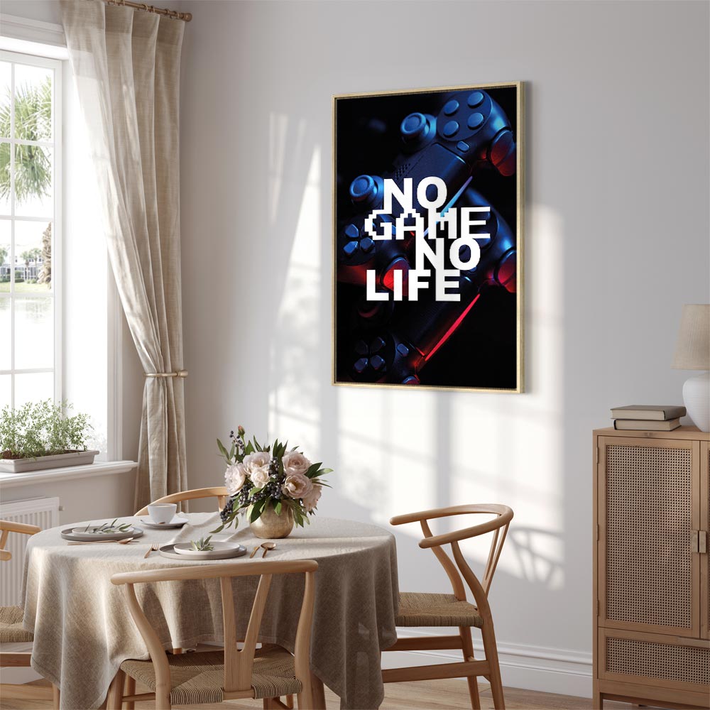 No Game No Life Anime Gaming Vertical Canvas Print